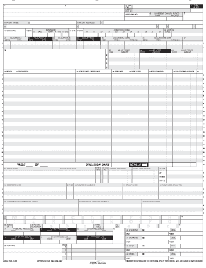 Health insurance claim form UB-04